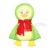 Антистрессовая игрушка-подушка Пингвин зеленый