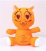 Антистрессовая игрушка "Влюбленная кошка" оранжевая