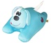 Антистрессовая игрушка-подушка "Собачка сердечная" голубая