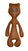 Антистрессовая игрушка на сумку 4 вида коричневый