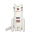 Декоративная игрушка "Кот Мужик" мой герой белые уши