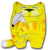 Антистрессовая игрушка-подушка "Кошки Мышки" желтая