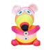 Антистрессовая игрушка "Веселая мышь" розовая полоска