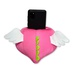 Антистрессовая подставка под телефон Дино капля розовый