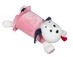 Антистрессовая подушка-валик " Собачка Мила" Розовый