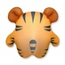 Игрушка антистресс "Тигр Любовь", большой большой св.-коричневый