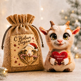 Игрушка Козочка в мешке