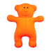 Антистрессовая игрушка Медведь принт апельсин