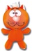 Антистрессовая игрушка "Кот "Котя" оранжевая