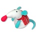 Антистрессовая игрушка "Мышка Снежинка" бол большой Голубая снежинка.