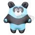 Антистрессовая игрушка-подушка "Панда"  разноцветн. Голубой