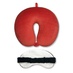 Антистрессовая подушка для шеи турист с маской "Облико Морале" Красный черный.